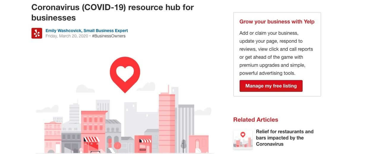Resource for Small Business from Yelp